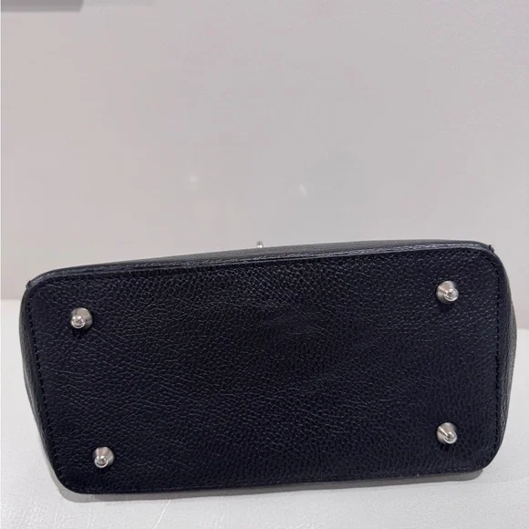 SOFIA CARDONI Black Leather Bag With Top Handles - Picture 10 of 16